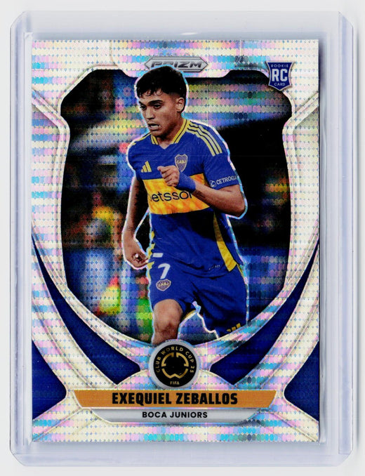 2025 Panini Prizm FIFA Club World Cup Exequiel Zeballos Rookie Card #38 Boca Juniors - front