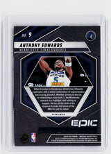 2024-25 Panini Mosaic Epic Performers Green Mosaic Anthony Edwards #9 - back