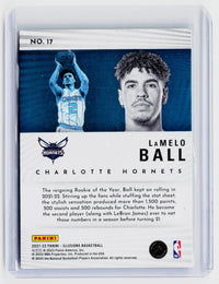 2021-22 Panini Illusions Intriguing Players #17 LaMelo Ball - back