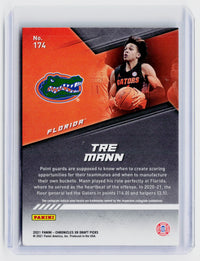2021 Panini Chronicles XR Draft Picks Tre Mann RC #174 Florida Gators - back