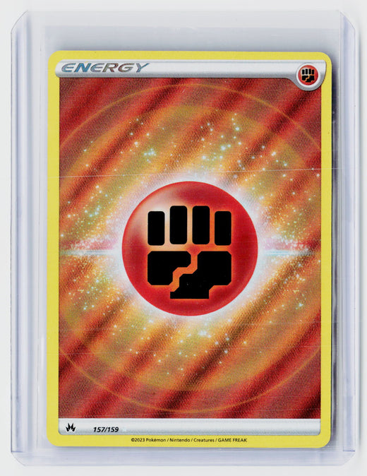 2023 Pokémon Crown Zenith Fighting Energy Holofoil #157/159 - front