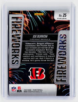 2025 Panini Prizm Football Joe Burrow #25 Cincinnati Bengals - back