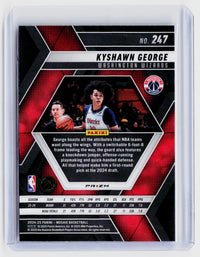 2024-25 Panini Mosaic Kyshawn George Rookie #247 Washington Wizards - back