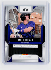 2025 Panini Prizm Baseball Sensational Signatures Jared Thomas Autograph #SS-JT - back