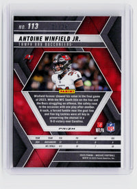 2025 Panini Mosaic Football Antoine Winfield Jr. Gold Mosaic #113 07/24 - back