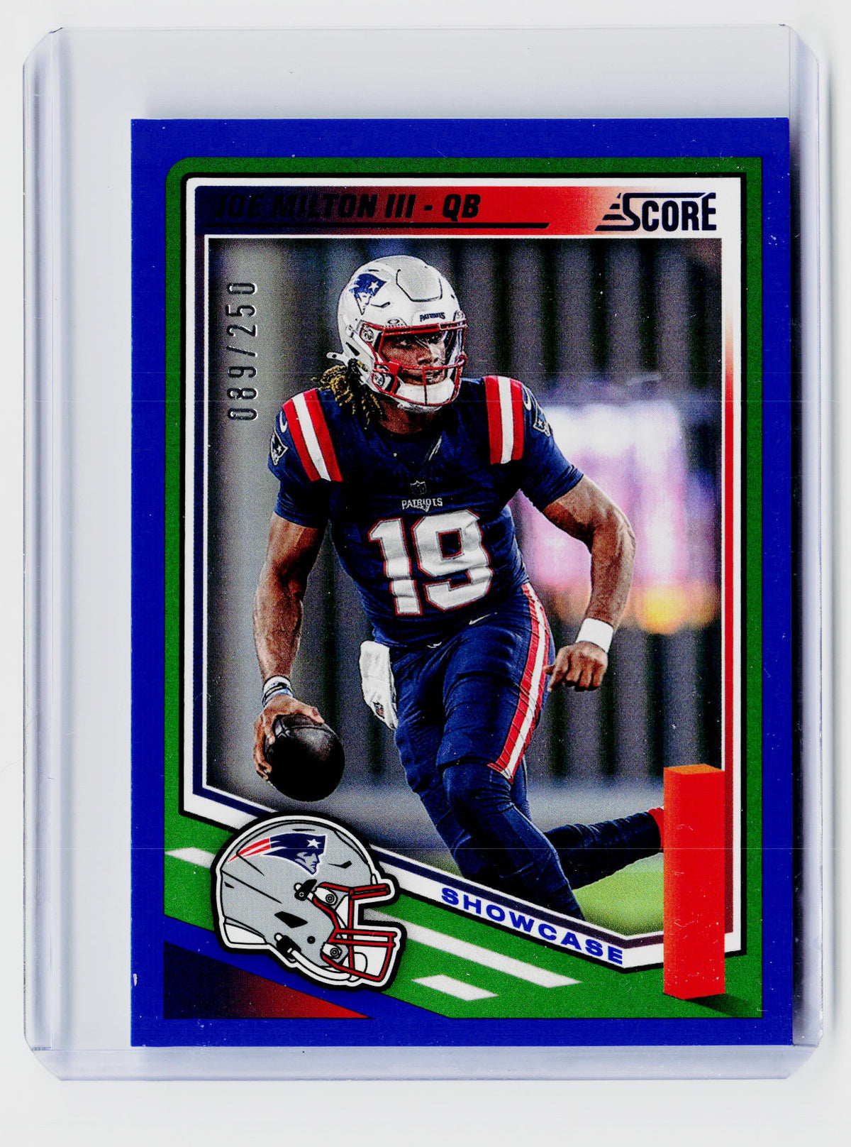 2025 Panini Score Football Showcase Joe Milton III #28 /250 - front