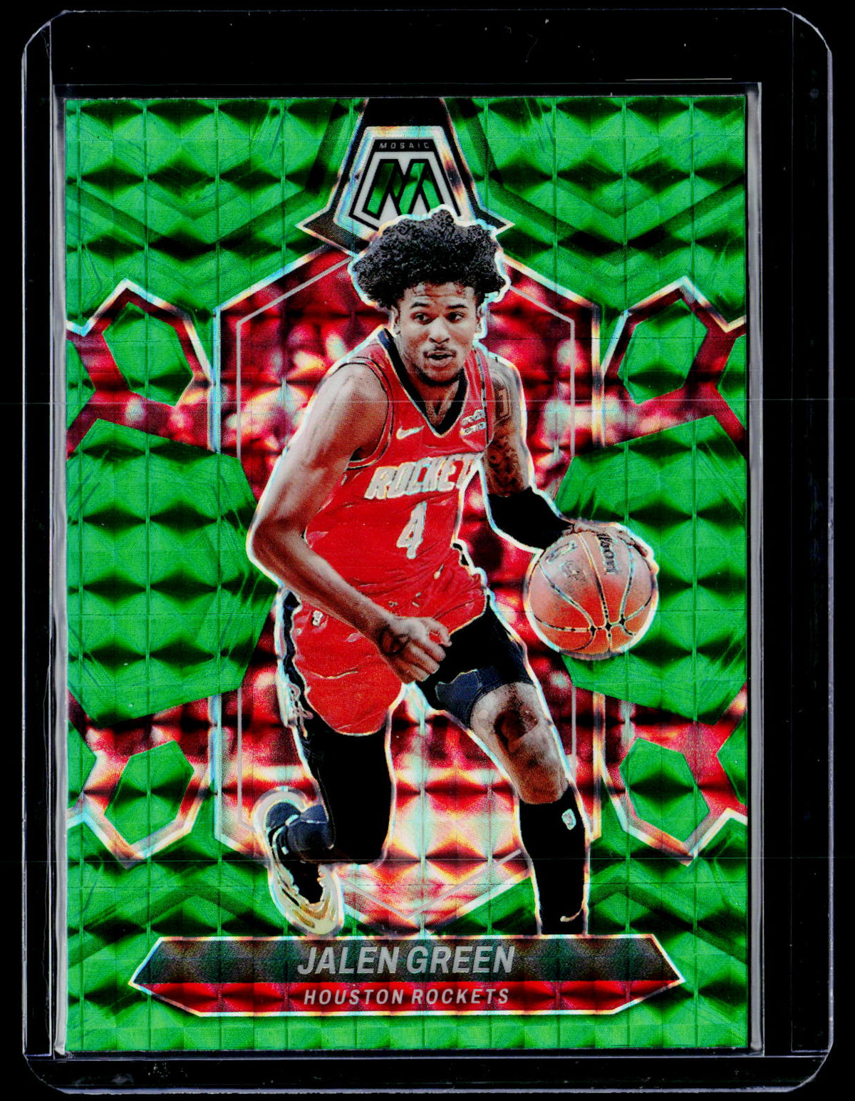 2023-24 Panini Mosaic Jalen Green #51 Houston Rockets - front