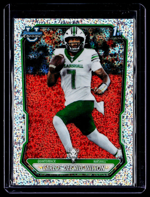 2026 Topps Bowman Chrome Prospects Bowman Briefing Carlos Del Rio-Wilson BCP-82 Speckle Refractor 1st Bowman - front