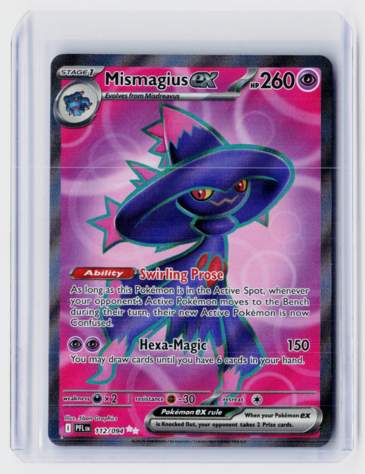 2025 Pokémon Mega Evolution Phantasmal Flames Mismagius ex Special Illustration Rare 112/094 - front