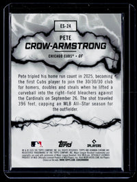2026 Topps Bowman Chrome Electric Sluggers Pete Crow-Armstrong ES-24 Chicago Cubs - back