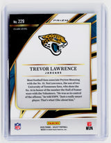 2025 Panini Select Football Trevor Lawrence Club Level #229 Jacksonville Jaguars - back