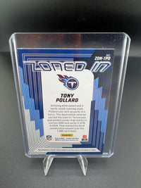 2025 Panini Score Football Tony Pollard Zone Memorabilia Card ZON-TPD - back