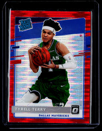 2020-21 Panini Donruss Optic Tyrell Terry Rated Rookie #181 Dallas Mavericks - front