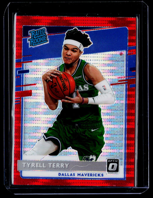 2020-21 Panini Donruss Optic Tyrell Terry Rated Rookie #181 Dallas Mavericks - front