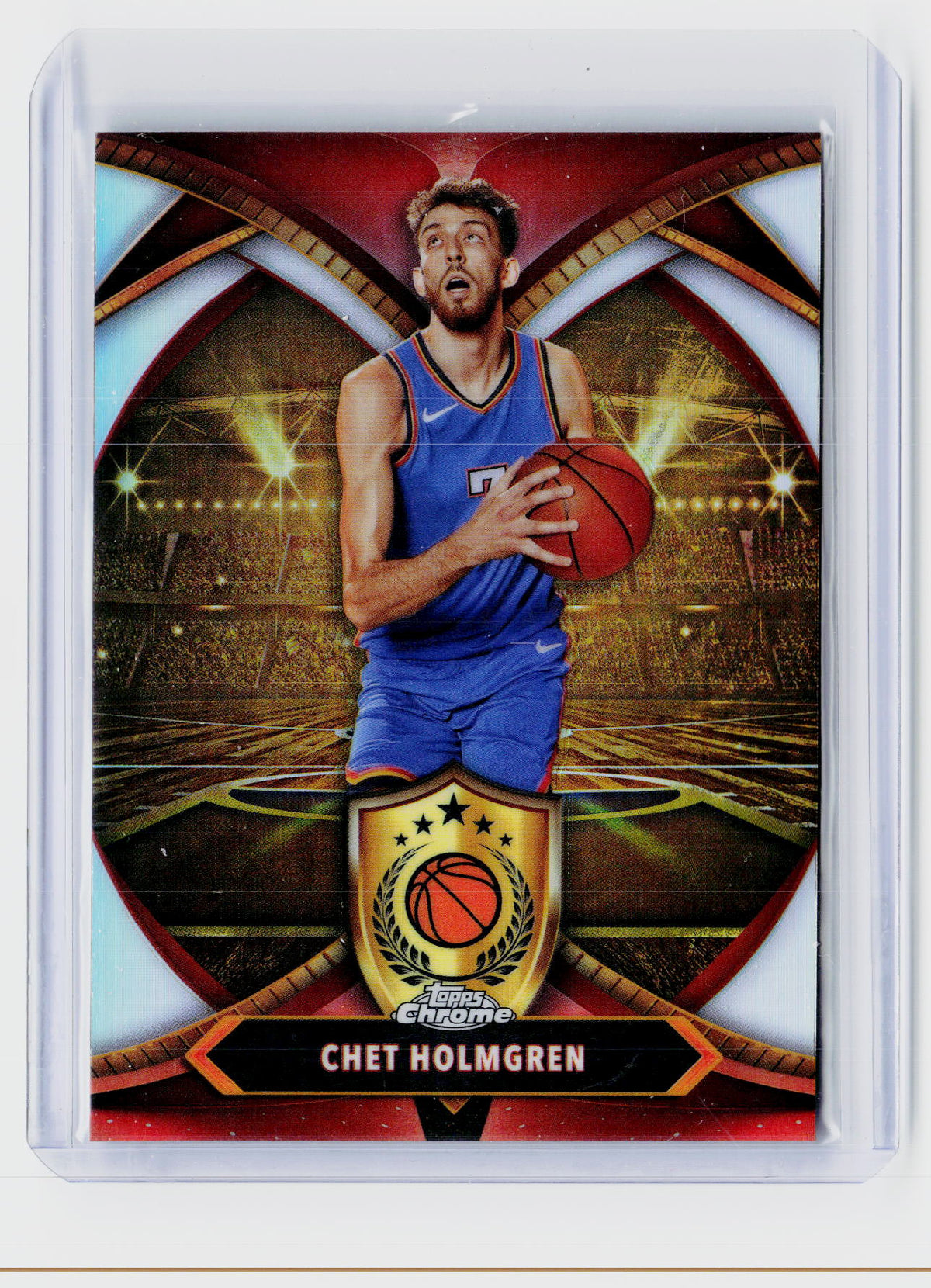 2025 Topps Chrome Basketball Blackout Refractor Chet Holmgren BOD-8 - front
