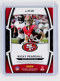 2025 Panini Certified Football Certified Potential Autograph Ricky Pearsall CPS-RPE 49ers - back