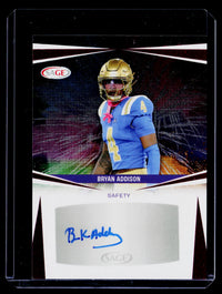 2025 SAGE Autograph Bryan Addison A-BA Autographed Card - front