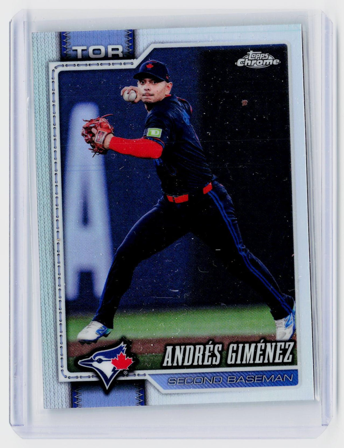 2026 Topps Chrome Refractor #286 Andrés Giménez Toronto Blue Jays - front
