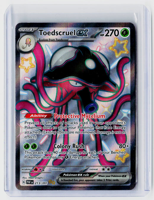 2024 Pokémon Paldean Fates Toedscruel ex 213/091 - front