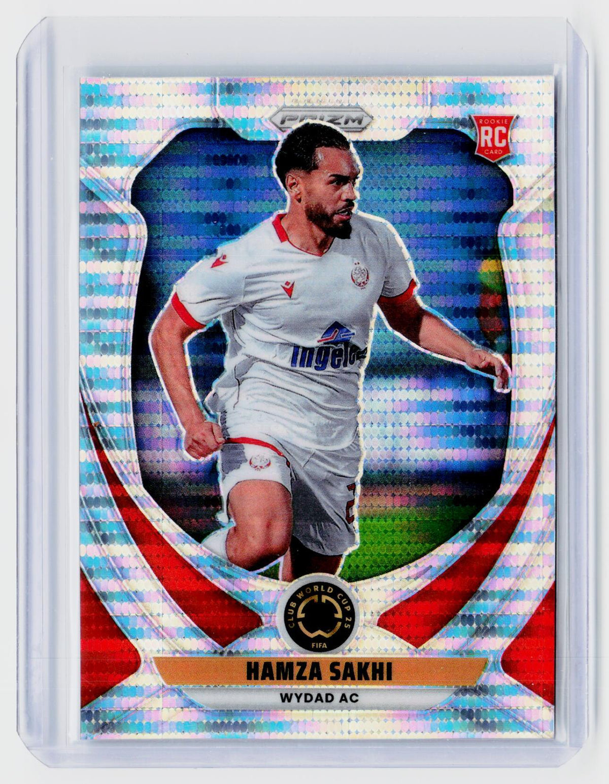 2025 Panini Prizm FIFA Club World Cup Hamza Sakhi Rookie #195 Wydad AC - front