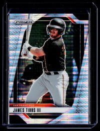 2025 Panini Prizm Baseball James Tibbs III Pulsar Prizms #292 /499 - front