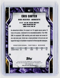 2025 Topps Resurgence Cris Carter #62 /50 Minnesota Vikings - back