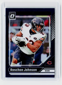 2024 Panini Donruss Optic Football Roschon Johnson Green Holo #33 /60 - front