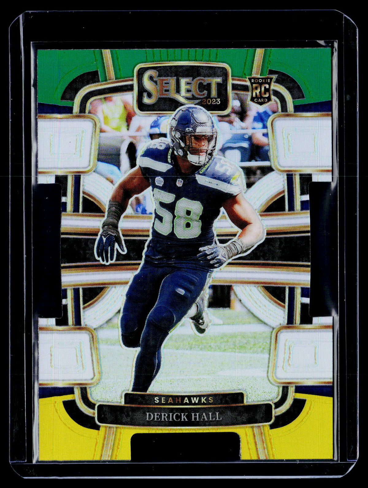 2023 Panini Select Football Concourse Derick Hall Rookie #85 Seahawks - front