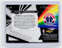 2021-22 Panini Prizm Basketball Russell Westbrook #23 Washington Wizards - back