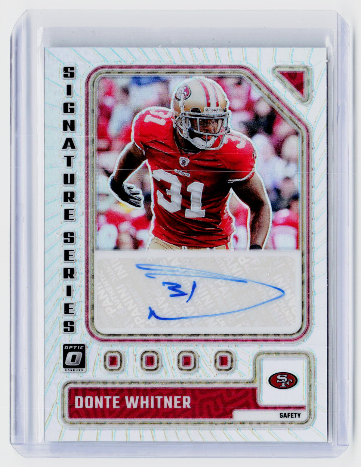2023 Panini Donruss Optic Signature Series Donte Whitner Autograph SS-DW - front