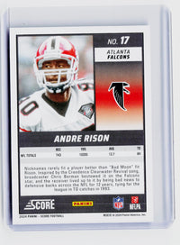 2024 Panini Score Football Andre Rison Artist's Proof #17 /35 - back