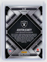 2025 Panini Prizm Emergent Green Prizm Ashton Jeanty RC #10 - back