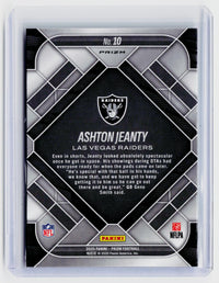 2025 Panini Prizm Emergent Green Prizm Ashton Jeanty RC #10 - back