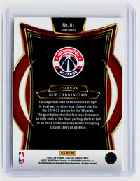 2024-25 Panini Select Basketball Bub Carrington Concourse Rookie Card #81 - back
