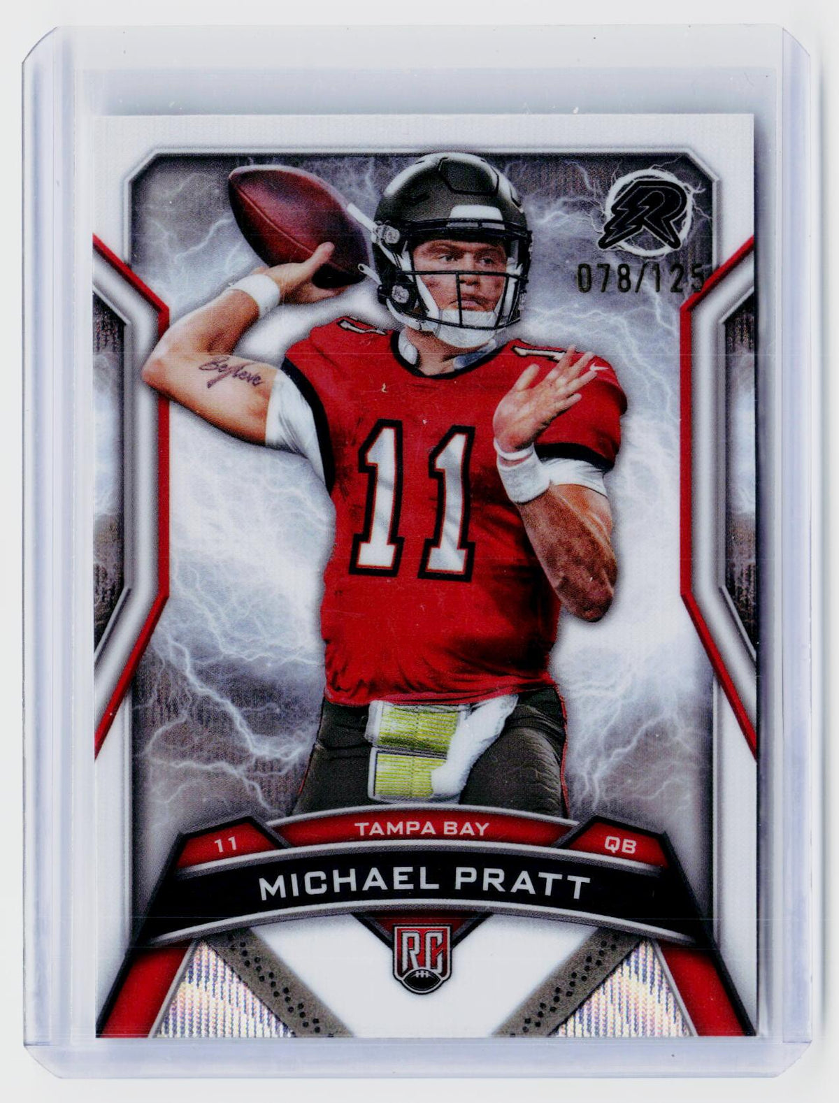 2025 Topps Resurgence Michael Pratt Rookie Card #131 /125 Tampa Bay Buccaneers - front