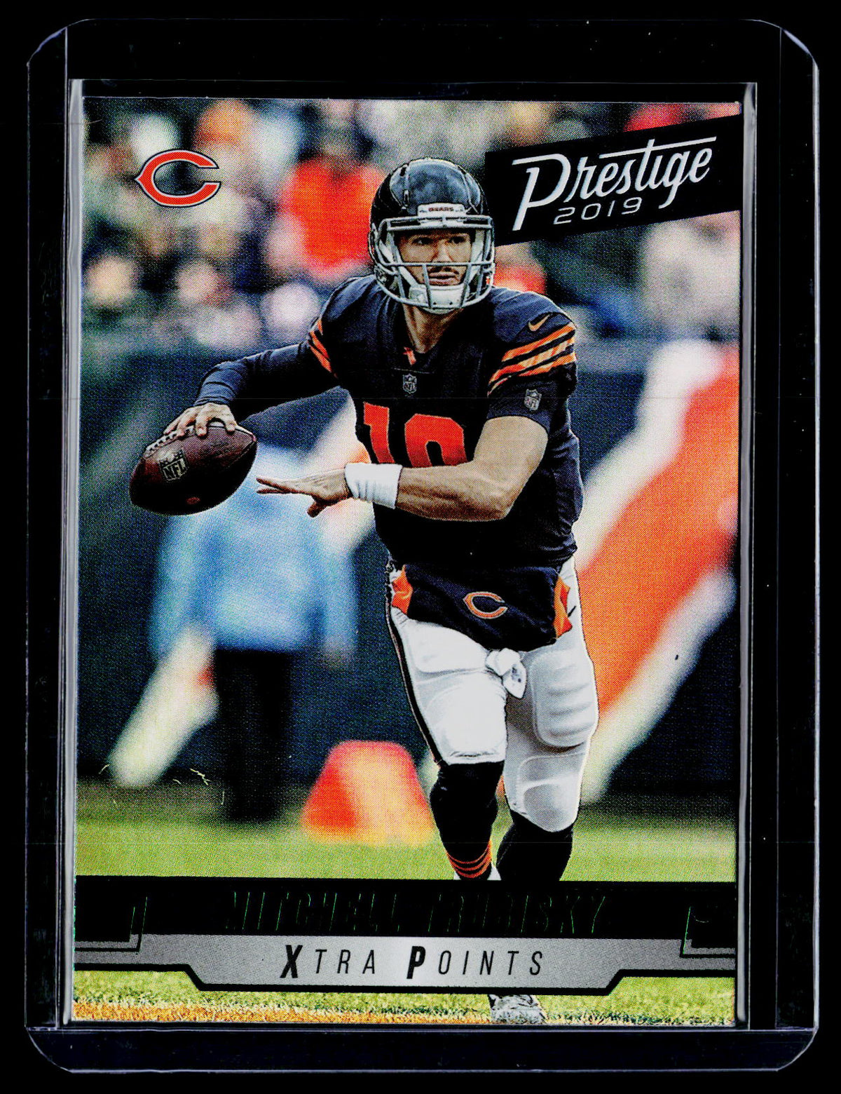 2019 Panini Prestige Extra Points Mitchell Trubisky #100 Chicago Bears - front