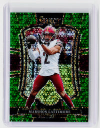 2025 Panini Select Football Marshon Lattimore #189 Green Prizm Premier Level 5/5 - front