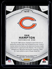 2023 Panini Certified Football Immortals Dan Hampton I-17 Chicago Bears - back