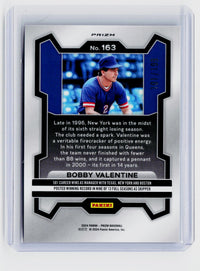 2024 Panini Prizm Baseball Bobby Valentine Blue Prizm #163 /199 - back