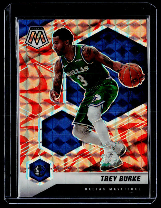 2020-21 Panini Mosaic Basketball Trey Burke Base #110 Mavericks - front