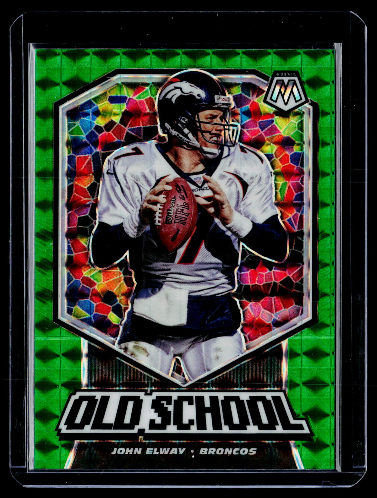 2020 Panini Mosaic Football Old School John Elway #OS2 - front