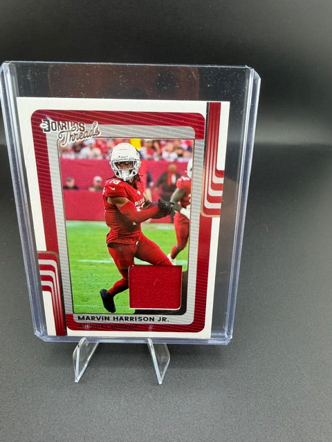 2025 Panini Donruss Threads Marvin Harrison Jr. DTH-MHJ Memorabilia Card - front