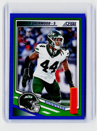 2025 Panini Score Football Showcase Jamien Sherwood #144 /250 New York Jets - front