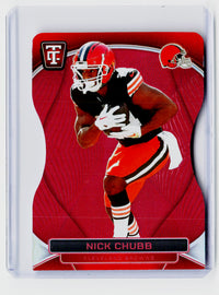 2024 Panini Totally Certified Football Nick Chubb Mirror Maroon #24 /175 - front