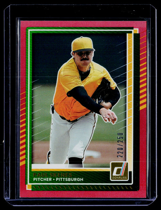 2025 Panini Donruss Baseball Paul Skenes Stars #29 Serial 211/250 - front