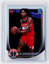 2025 Bowman Chrome Basketball Bowman Rookie Report RC #BRR-6 Tre Johnson III - front