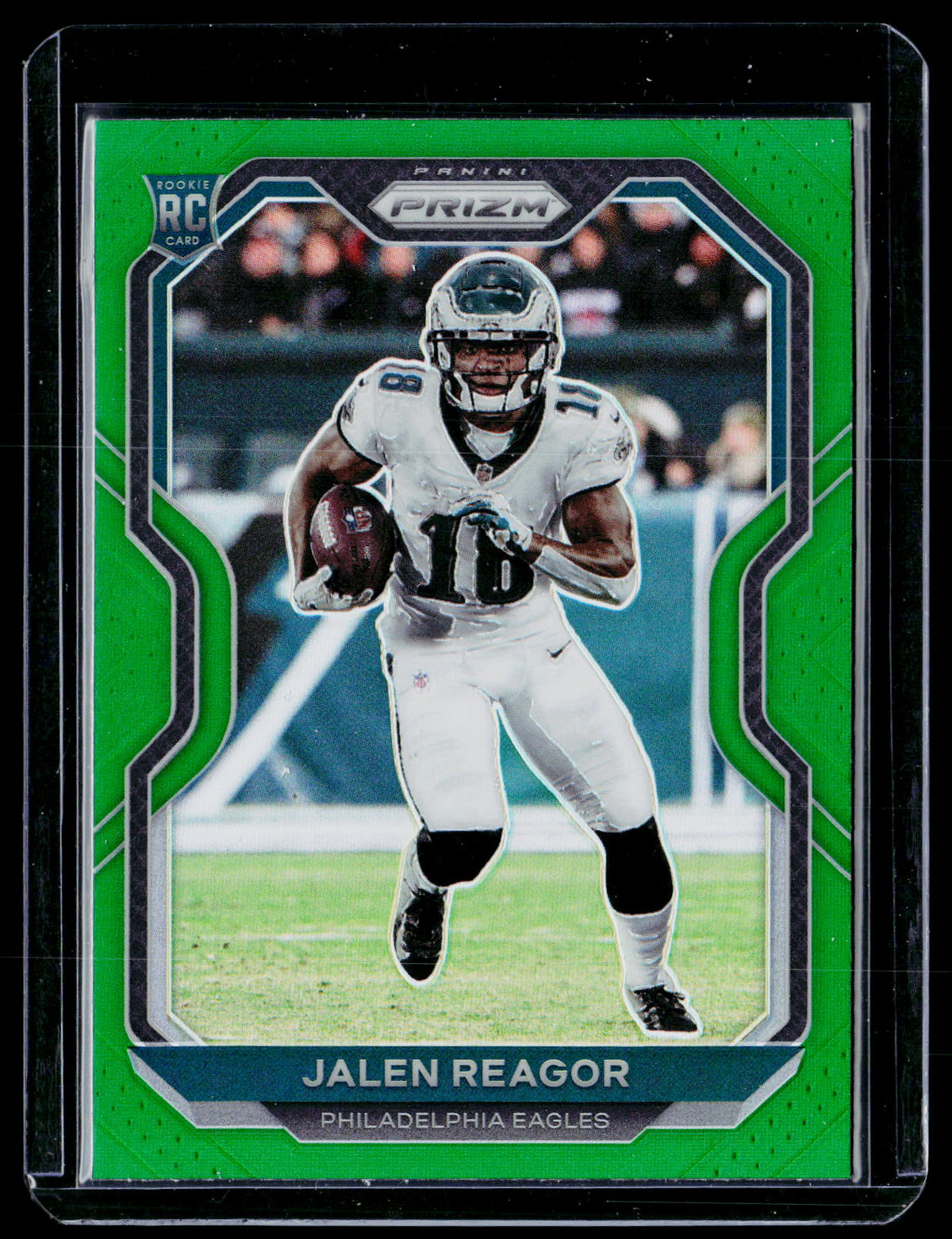 2020 Panini Prizm Football Jalen Reagor #342 Green Prizm Rookie Eagles - front