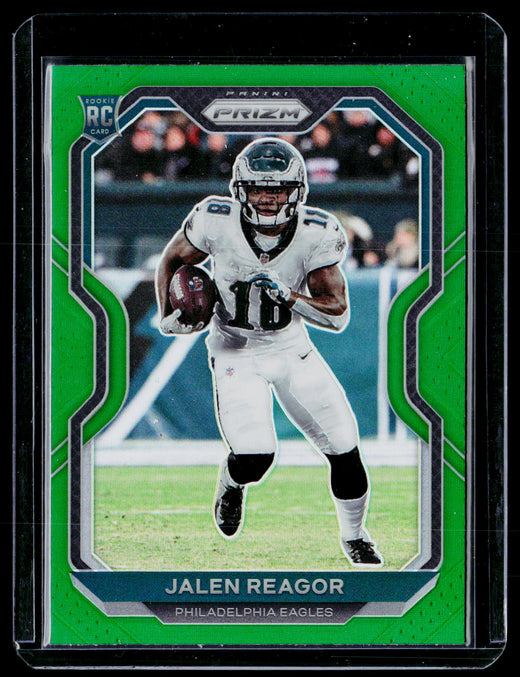 2020 Panini Prizm Football Jalen Reagor #342 Green Prizm Rookie Eagles - front