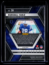 2025 Panini Mosaic Football Marshall Faulk Indianapolis Colts #26 - back
