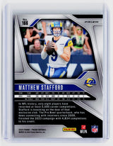 2024 Panini Prizm Football Matthew Stafford Green Prizm #166 - back